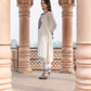 Zibaa Muslin Black & White Chikankari Co-ord Set - Swadesiicart