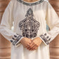 Zibaa Muslin Black & White Chikankari Co-ord Set - Swadesiicart