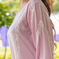 Zibaa Modal Pink Chikankari Kurti - Swadesiicart