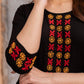 Zibaa Luxury Rayon Black Chikankari Kurta Set - Swadesiicart