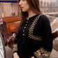 Zibaa Luxury Rayon Black Chikankari Kurta with Hand Jaal - Swadesiicart