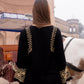 Zibaa Luxury Rayon Black Chikankari Kurta with Hand Jaal - Swadesiicart