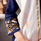 Zibaa Luxury Rayon Blue Chikankari Kurta Set with Kota Dupatta | Swadesiicart