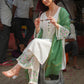 Zibaa Ivory Pure Muslin Chikankari Kurta Set with Mul Dupatta | Swadesiicart