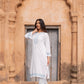 Zibaa Luxury Rayon White Chikankari Kurta Set - Swadesiicart