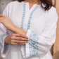 Zibaa Luxury Rayon White Chikankari Kurta Set - Swadesiicart