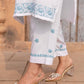 Zibaa Luxury Rayon White Chikankari Kurta Set - Swadesiicart