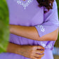 Zibaa Lavender Luxury Rayon Chikankari Coord Set - Swadesiicart