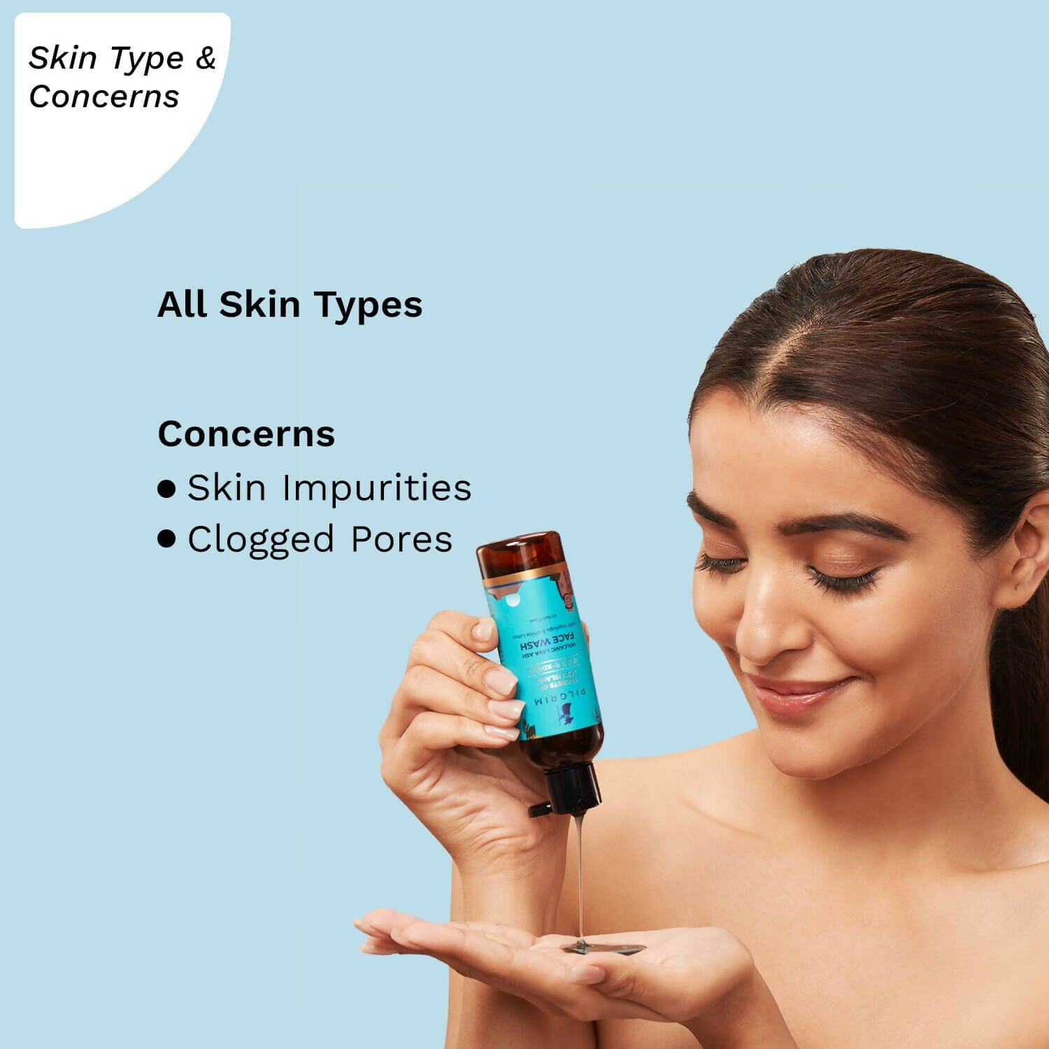 Pilgrim Face Wash with Yugdugu & White Lotus - Swadesiicart