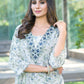 BulBul Fashionista Cotton Floral Blue Kurta Set with Dupatta - Swadesiicart