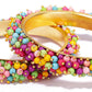 Mominos Fashion Joharkamal Gold-Polished Multi Beads Work Bangles - Swadesiicart