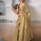 Shree Shyam Fashion Tissue Silk Golden Saree
