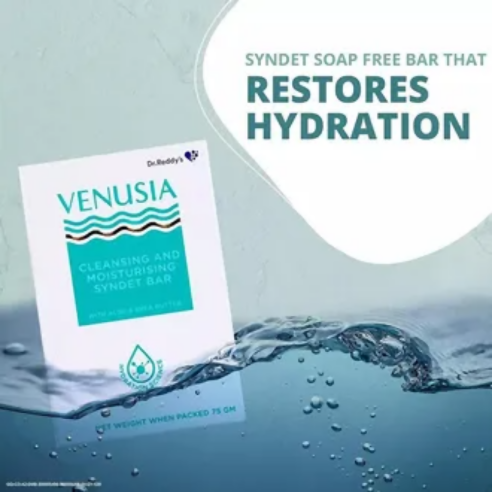 Dr. Reddy's Venusia Hydrating Cleanser Syndet Bar - Swadesiicart