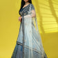 Blue Fancy Net Sequence Embroidered Lehenga Choli with Dupatta - Dhara | Swadesiicart