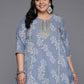 Ahalyaa Women's Traditional wear Tunic - Grey | Swadesiicart