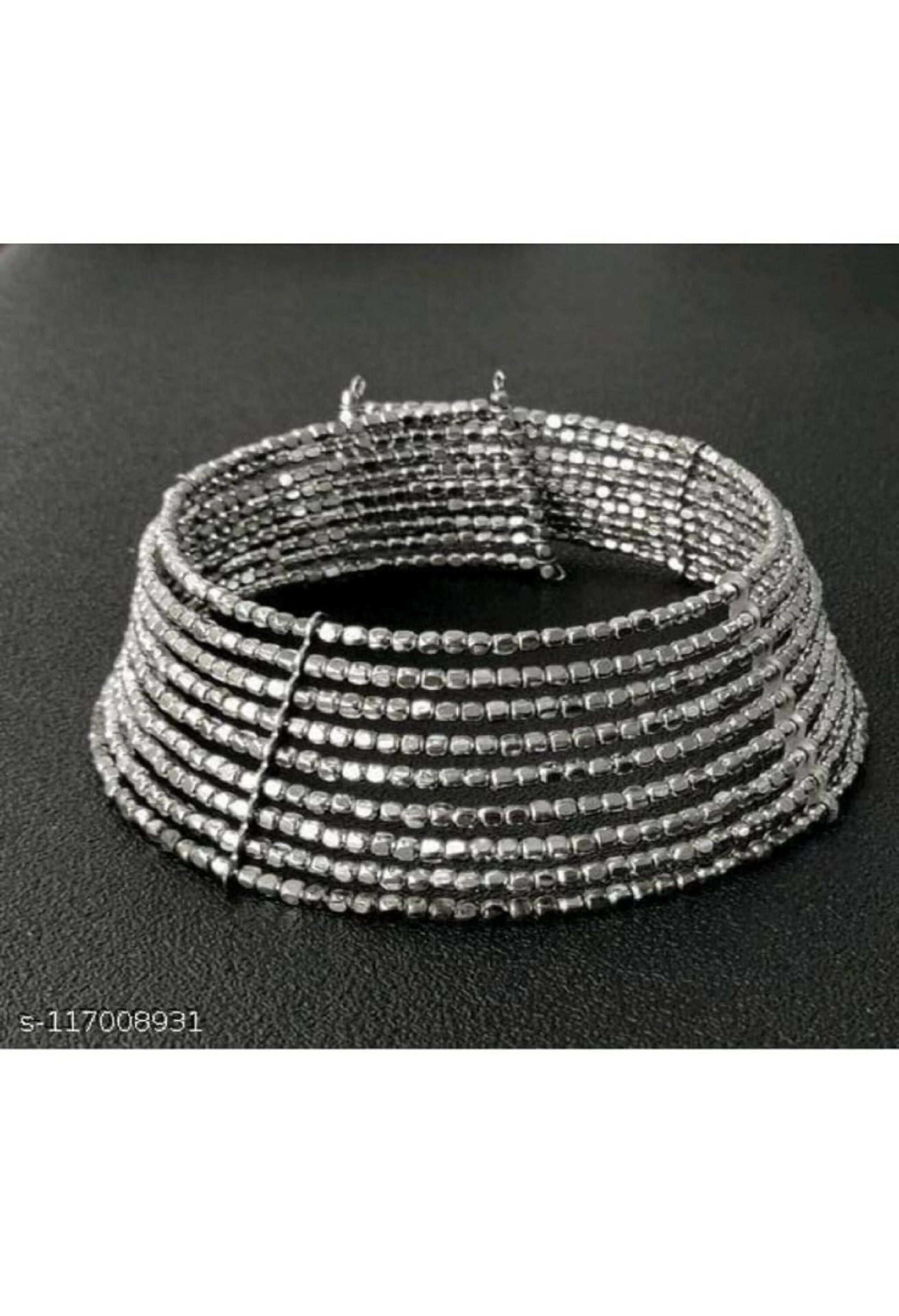 Mominos Fashion Joharkamal Oxidised Beaded work Hasli Design Choker For Women & Girls | Swadesiicart
