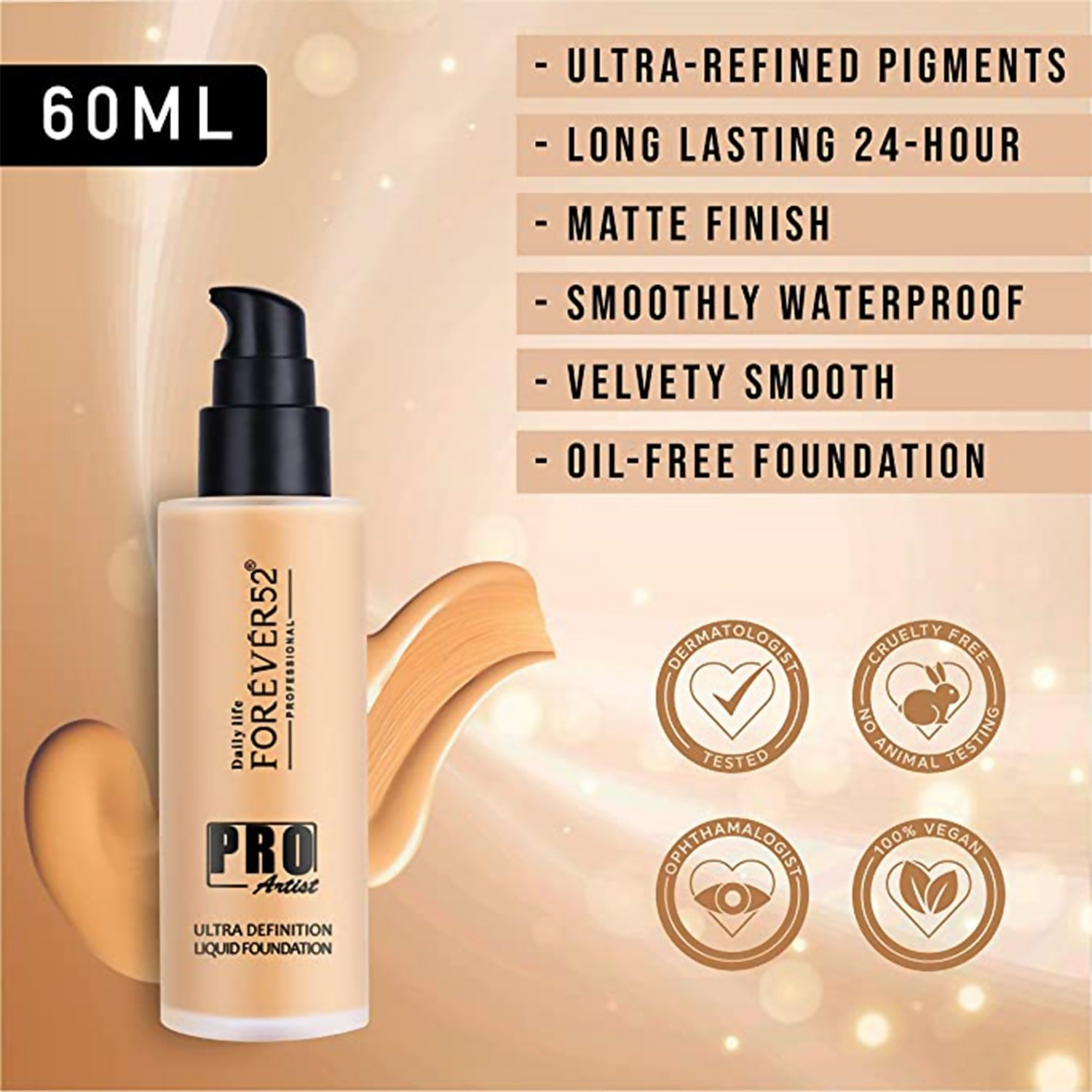 Daily Life Forever52 Pro Artist Ultra Definition Liquid Foundation - Caramel | Swadesiicart