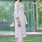 BulBul Fashionista Cotton Red Kurta Set with Dupatta - Swadesiicart