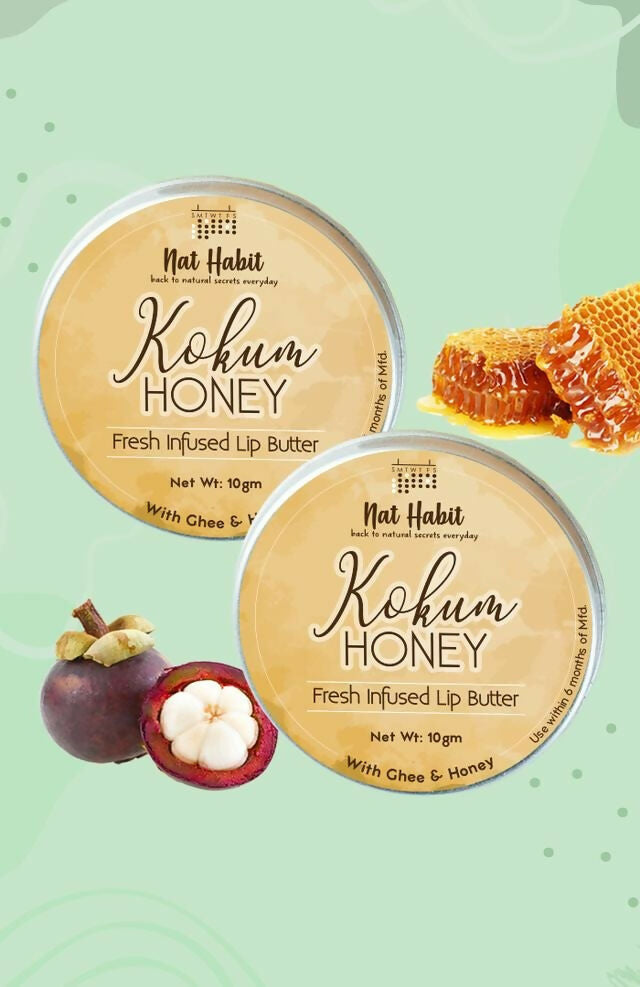 Nat Habit Kokum Honey Lip Butter - Swadesiicart