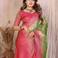Aastha Fashion Pista Green Tissue Silk Paithani Woven Saree