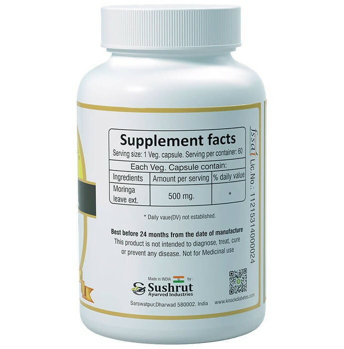 Sushrut Ayurved Good Health Moringa Veg Capsules - Swadesiicart