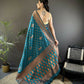 Joban Fashion Banarasi Blue Woven Soft Silk Saree | Swadesiicart