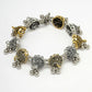 NVR Women's Gold-Polished Stylish Latest Design Multicolor Bracelet - Swadesiicart