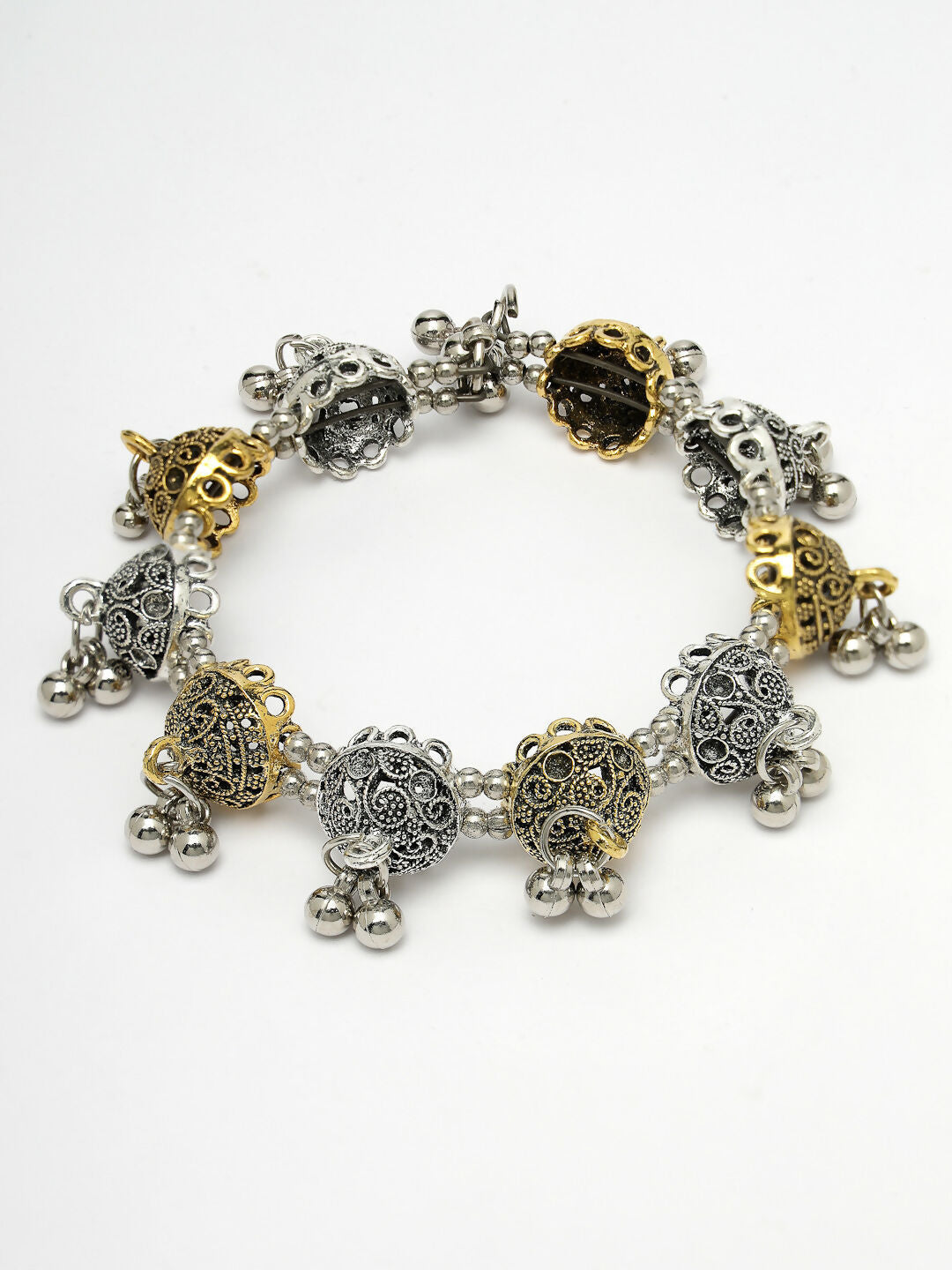 NVR Women's Gold-Polished Stylish Latest Design Multicolor Bracelet - Swadesiicart