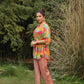 Women's Casual Fashionable Multi Mull Cotton co-ord set - Anya - Swadesiicart