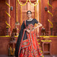 AI Fashion Red Art Silk Designer Navratri Lehenga Choli Collection