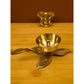 Spillbox Gold-Toned Brass 3 leaf Nanda Pooja Essential | Swadesiicart