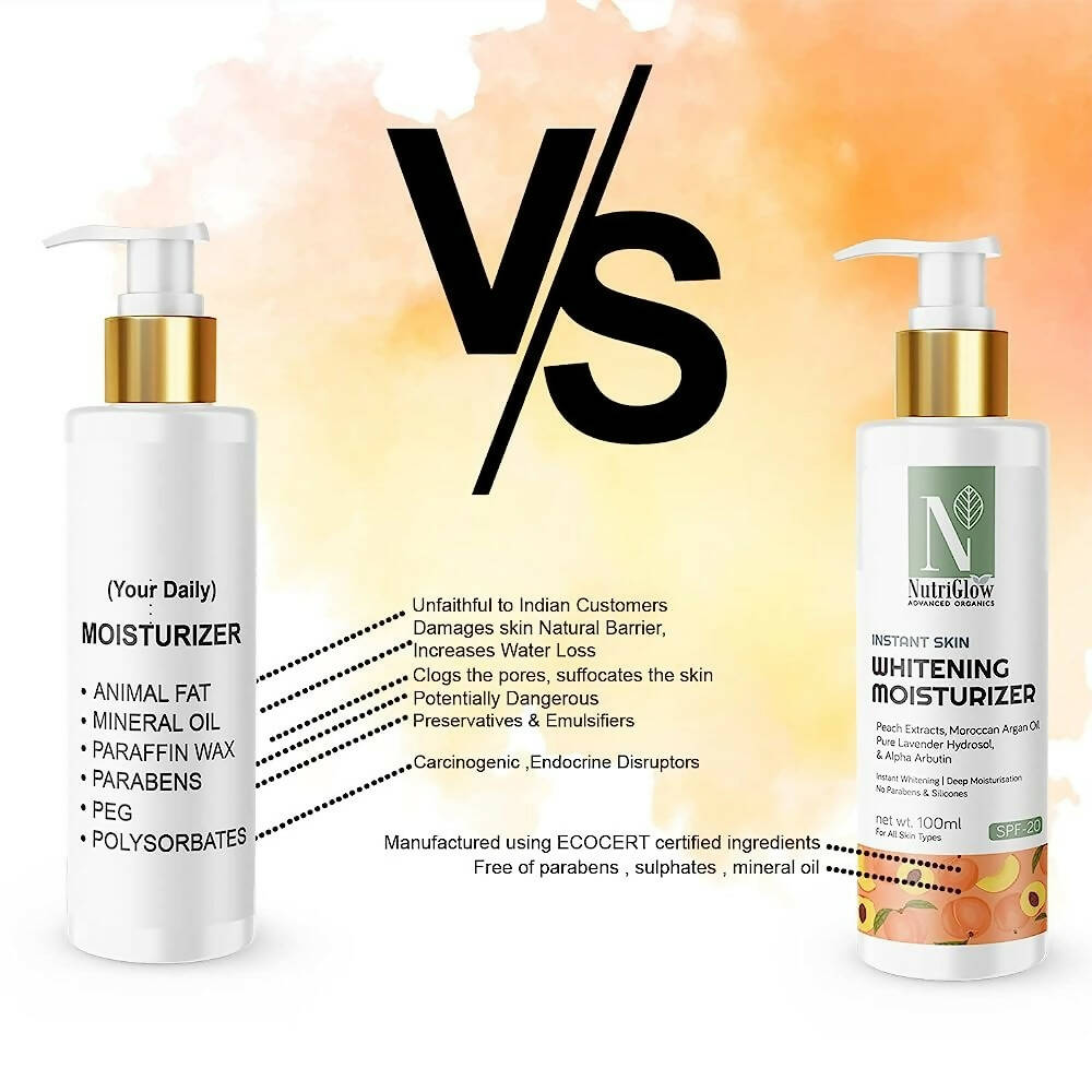NutriGlow Advanced Organics Moisturizer SPF 20 - Swadesiicart