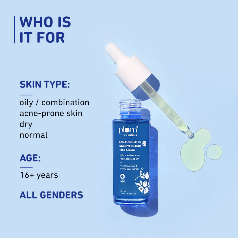 Plum 2% Encapsulated Salicylic Acid Face Serum - Swadesiicart