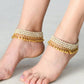 Mominos Fashion Kamal Johar Gold-Polished Pearls Anklets | Swadesiicart