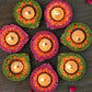 Tied Ribbons Green & Pink Set of 8 Terracotta Clay Diwali Diyas | Swadesiicart