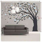 Beautiful Giant Large Tree for Living Room (9.3(L) Feet * 7.1(H) Feet) Wall Sticker