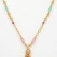 NVR Women's Multicolor Gold-Polished Minimal Chain - Swadesiicart