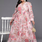 Ahalyaa Women's Traditional wear Ethnic Dress - Pink | Swadesiicart