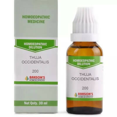 Bakson's Homeopathy Thuja Occidentalis Dilution | Swadesiicart