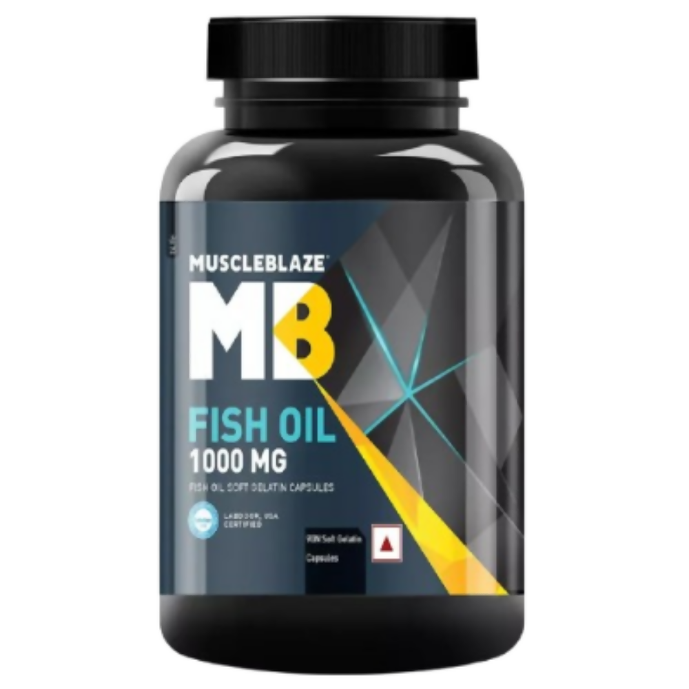 MuscleBlaze Fish Oil 1000 Mg Capsules | Swadesiicart