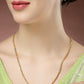 NVR Women's Set of 2 Gold-Polished Minimal Chain | Swadesiicart