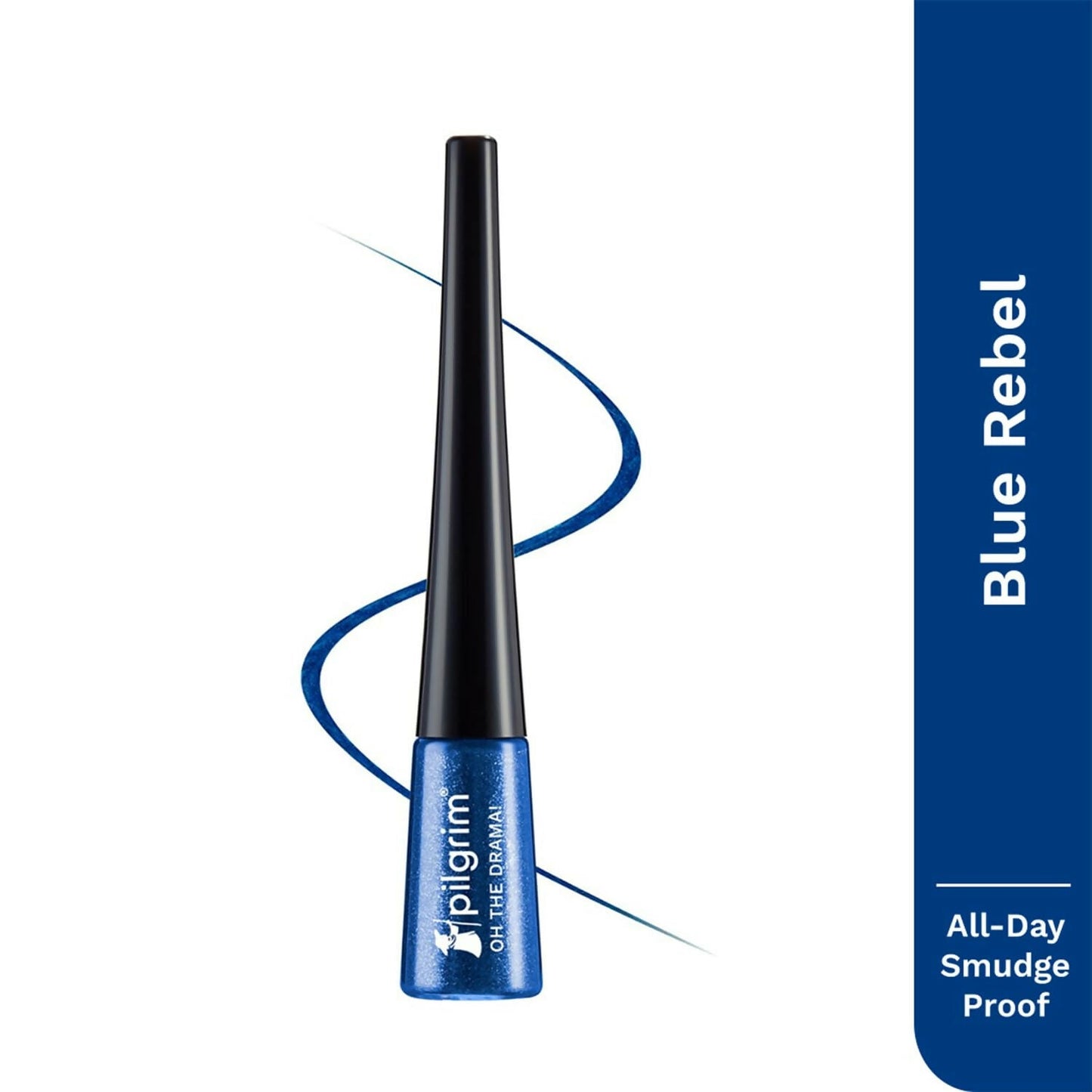 Pilgrim Metallic Eyeliner Blue Rebel, Long Lasting & Smudge Proof Enriched With Argan Oil - Swadesiicart