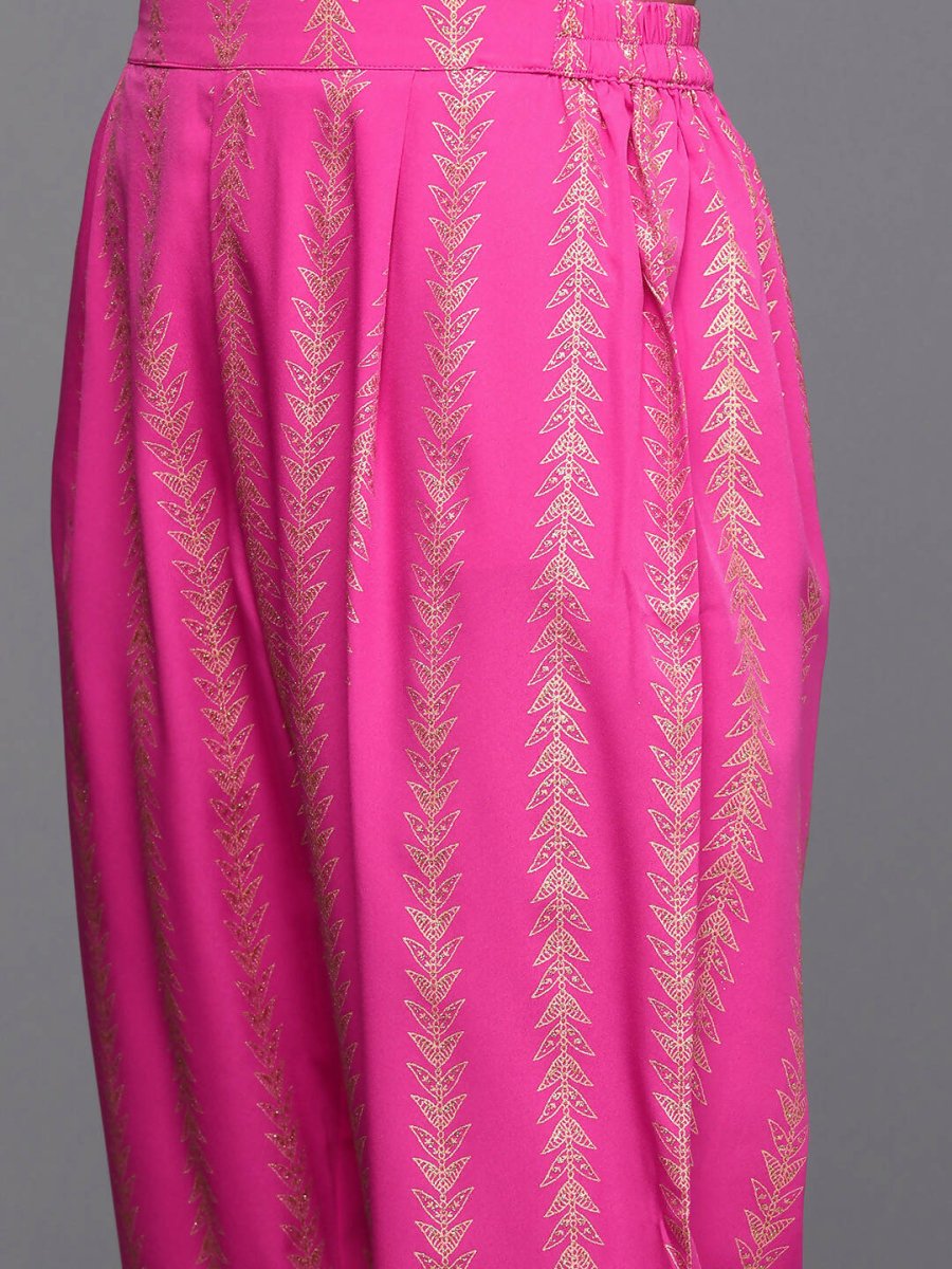 Ahalyaa Women's Traditional wear Kurta Set - Pink | Swadesiicart