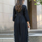 BulBul Arushi Black Rayon Kurta Set with Lucknowi Work - Swadesiicart