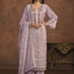 Lavender Soft Organza Embroidered Festive Salwar Suit - Emponline | Swadesiicart
