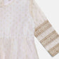 Ahalyaa Off White Chanderi Anarkali Kids Kurta With Dupatta For Girls | Swadesiicart