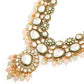 Jewel City Gold-Plated Kundan Bridal Necklace Set with Pastel Beads – Traditional Indian Wedding Jewelry for Women | Swadesiicart