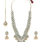 Jewel City Gold-Plated Kundan Bridal Necklace Set with Pearls – Traditional Indian Jewelry for Weddings & Festivals | Swadesiicart