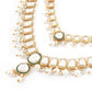 Jewel City Gold-Plated Kundan Bridal Necklace Set with Pearls & Green Stones Traditional Indian Jewelry for Weddings & Festive Wear | Swadesiicart