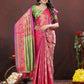 Lorenvalley Fashion Magenta Kanjivaram Silk Woven Design with Zari Weaving Saree - Swadesiicart